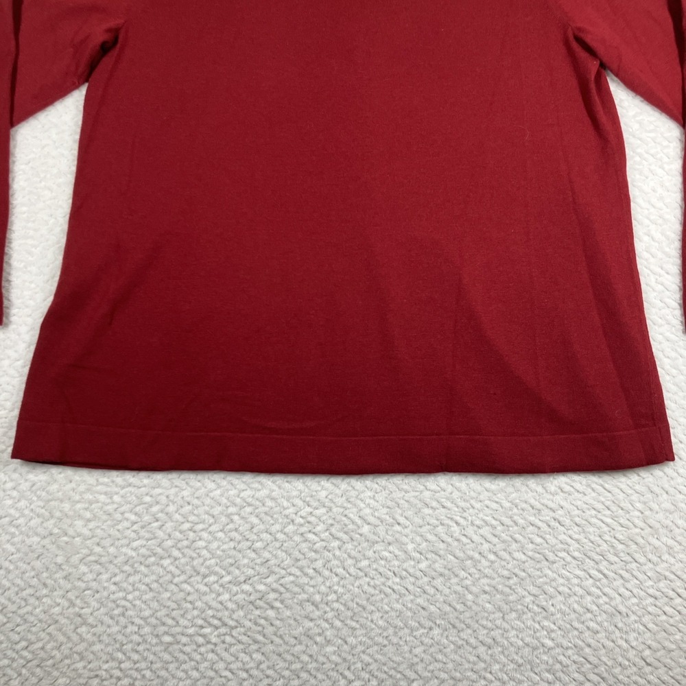 J. Jill Cardigan Sweater Large Red Button Holidays‎ Christmas - Picture 8 of 12
